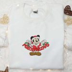 Mickey Merry Christmas Embroidered Shirt Disney Characters Hoodie & Sweatshirt – Festive Disney Apparel for the Holidays Mickey Merry Christmas Embroidered Shirt Disney Characters Hoodie & Sweatshirt – Festive Disney Apparel for the Holidays