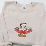 Mickey Merry Christmas Embroidered Shirt Disney Characters Hoodie & Sweatshirt – Festive Disney Apparel for the Holidays Mickey Merry Christmas Embroidered Shirt Disney Characters Hoodie & Sweatshirt – Festive Disney Apparel for the Holidays