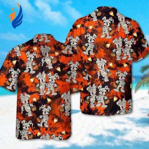 Mickey Minnie Mouse Halloween Shirt: Spooky Hawaiian Costume for Not So Scary Party Horror Character Gift