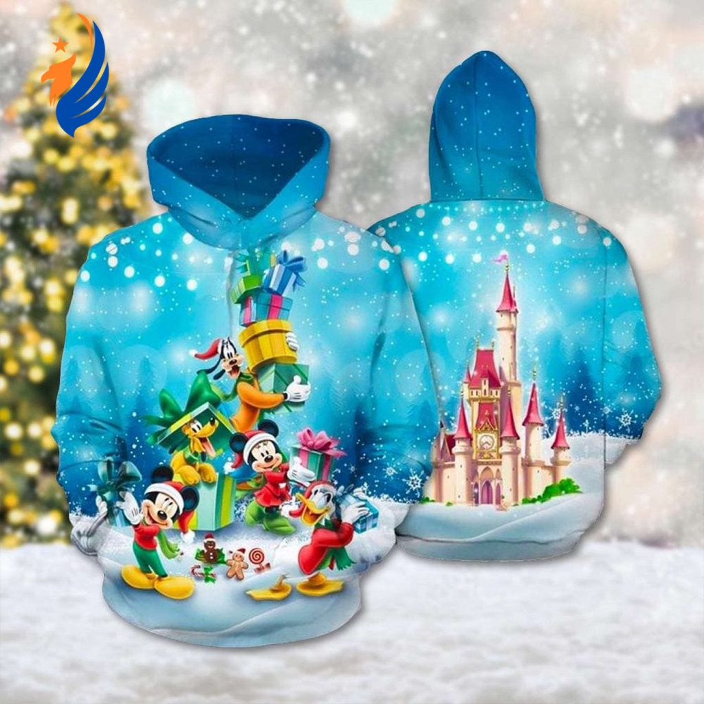 Mickey Mouse and Friends Xmas Hoodie Minnie Goofy Donald Duck Sweater Cartoon Character 3D Sweatshirt Magic Kingdom Shirt Mickey Mouse and Friends Xmas Hoodie Minnie Goofy Donald Duck Sweater Cartoon Character 3D Sweatshirt Magic Kingdom Shirt