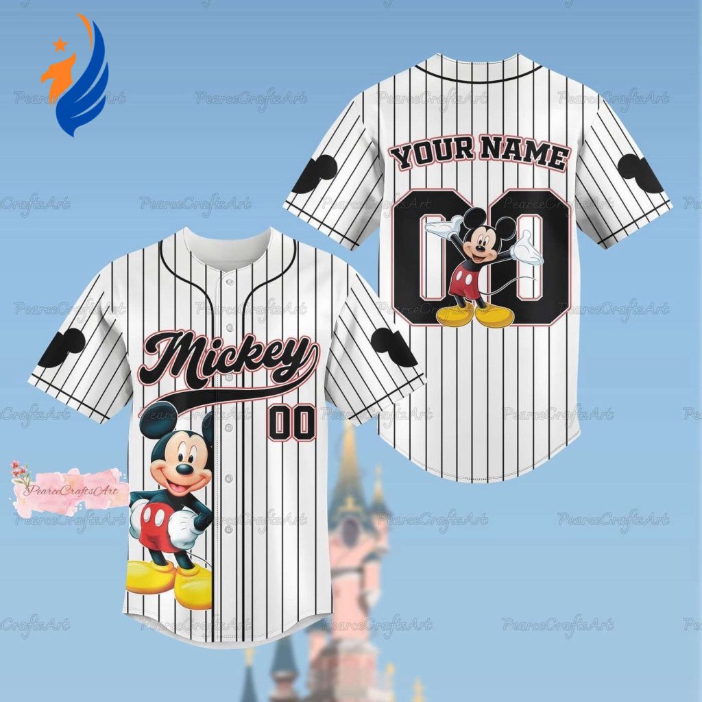 Personalized Mickey Mouse Baseball Jersey – Unique Disney Halloween Shirt Personalized Mickey Mouse Baseball Jersey – Unique Disney Halloween Shirt