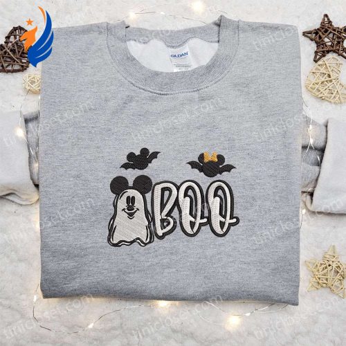 Spooky Embroidered Sweatshirt & T-shirt: Mickey Mouse Boo Collection – Best Halloween Gift Ideas by Disney