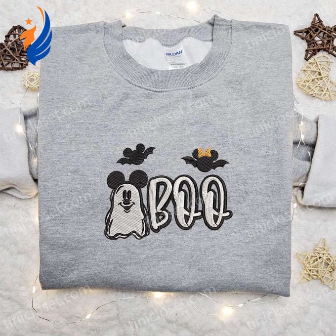 Spooky Embroidered Sweatshirt & T-shirt: Mickey Mouse Boo Collection – Best Halloween Gift Ideas by Disney Spooky Embroidered Sweatshirt & T-shirt: Mickey Mouse Boo Collection – Best Halloween Gift Ideas by Disney