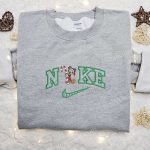 Mickey Mouse Candy Cane Xmas x Nike Embroidered Tshirt Best Christmas Gift Ideas
