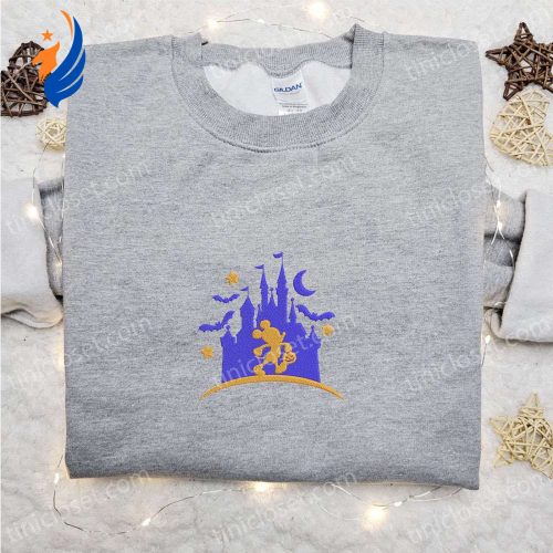 Mickey Mouse Castle Hoodie & Disney Character Halloween T-shirt: Best Family Halloween Gift Ideas
