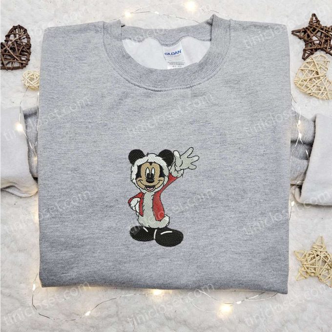 Mickey Mouse Christmas Embroidered Hoodie & T-Shirt: Best Gift Ideas from Disney