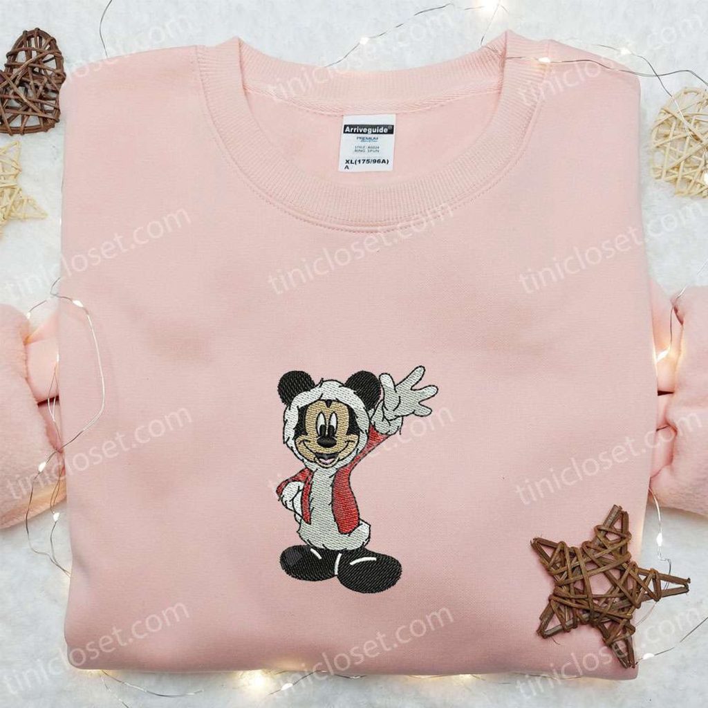 Mickey Mouse Christmas Embroidered Hoodie & T-Shirt: Best Gift Ideas from Disney Mickey Mouse Christmas Embroidered Hoodie & T-Shirt: Best Gift Ideas from Disney