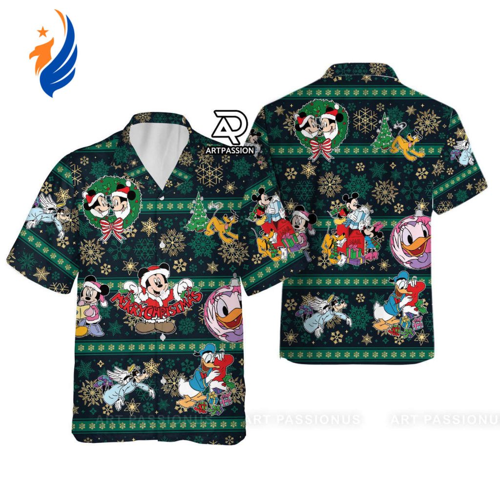 Mickey Mouse Christmas Hawaiian Shirt: Embrace the Festive Magic with Disney World Christmas Shirt Mickey Mouse Christmas Hawaiian Shirt: Embrace the Festive Magic with Disney World Christmas Shirt