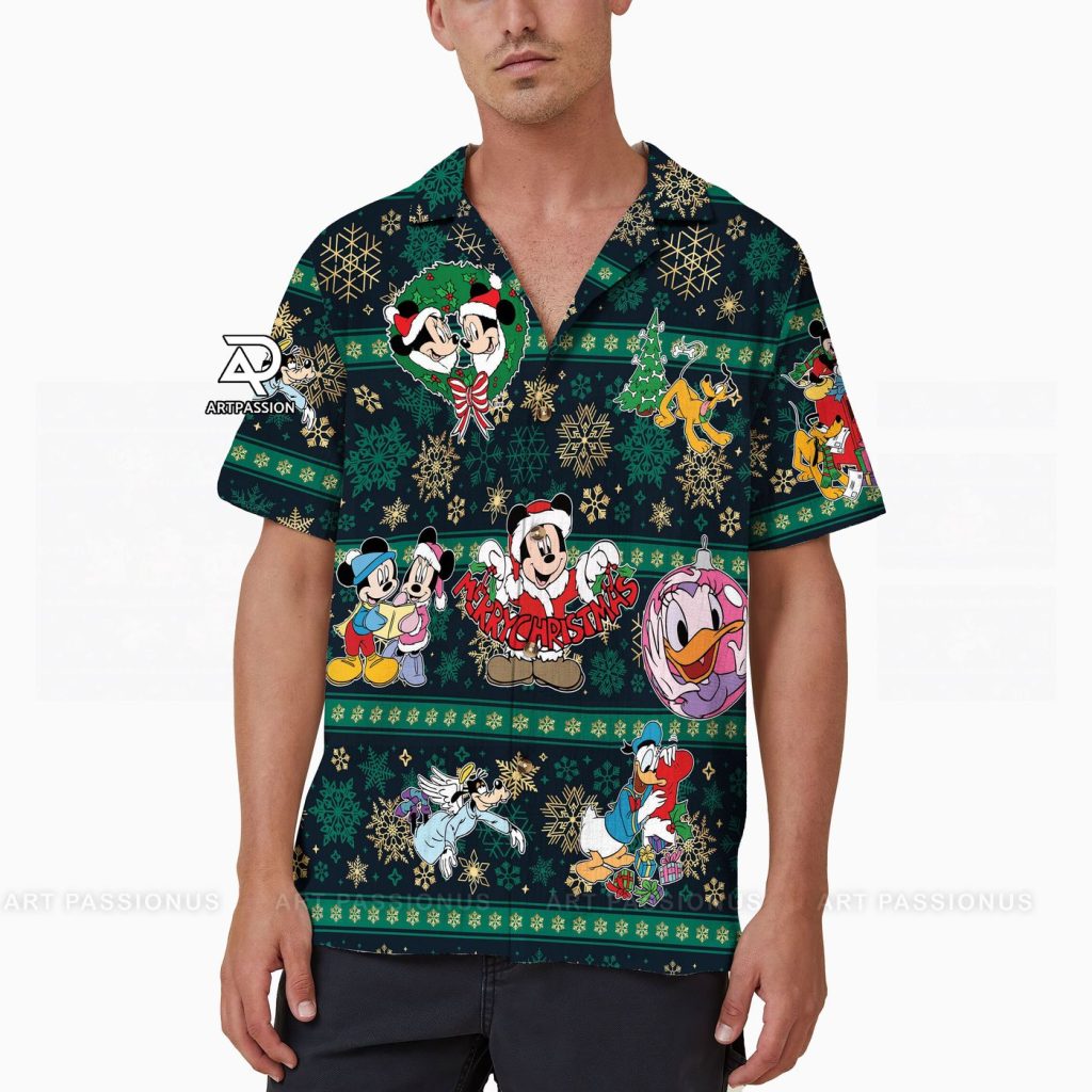 Mickey Mouse Christmas Hawaiian Shirt: Embrace the Festive Magic with Disney World Christmas Shirt Mickey Mouse Christmas Hawaiian Shirt: Embrace the Festive Magic with Disney World Christmas Shirt