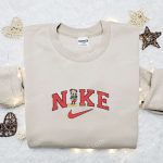 Mickey Mouse Christmas x Nike Cartoon Hoodie – Best Disney Characters Embroidered Shirt for Family – Ideal Christmas Gift!