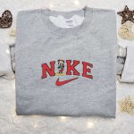 Mickey Mouse Christmas x Nike Cartoon Hoodie – Best Disney Characters Embroidered Shirt for Family – Ideal Christmas Gift!