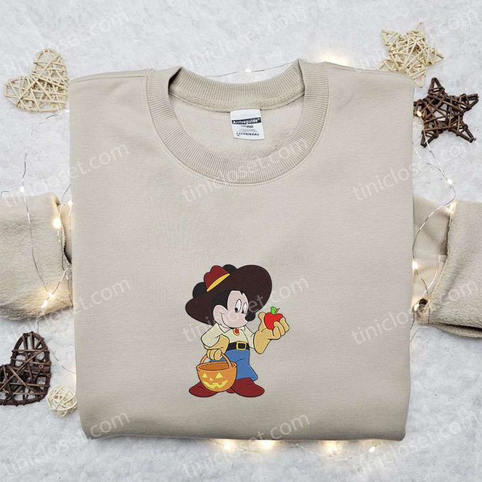 Mickey Mouse Cowboy Halloween Shirt & Disney Hoodie: Best Embroidered Halloween Gift Ideas