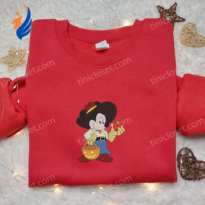 Mickey Mouse Cowboy Halloween Shirt & Disney Hoodie: Best Embroidered Halloween Gift Ideas Mickey Mouse Cowboy Halloween Shirt & Disney Hoodie: Best Embroidered Halloween Gift Ideas
