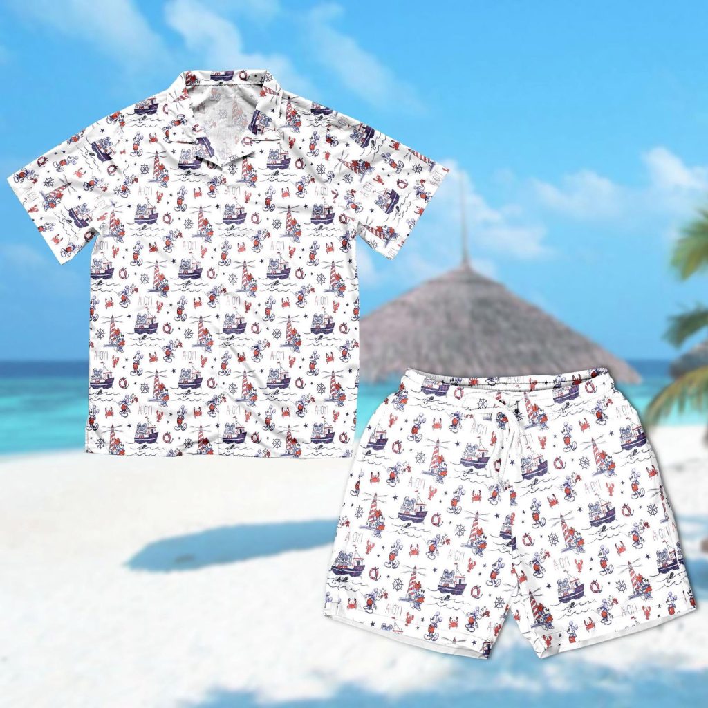 Fun & Stylish Mickey Mouse Cruise Hawaiian Shirt: Button Up for Hawaii Vacations & Summer Trips Fun & Stylish Mickey Mouse Cruise Hawaiian Shirt: Button Up for Hawaii Vacations & Summer Trips
