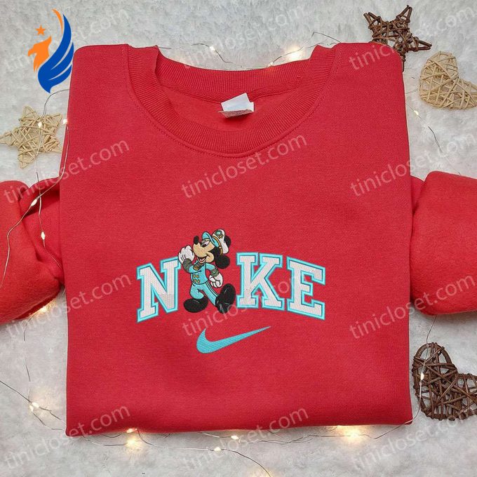 Mickey Mouse Cruise x Nike Embroidered Shirt: Disney Characters & Nike Inspired Hoodie