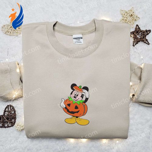 Mickey Mouse Disney Halloween Embroidered Shirt: Best Gift Ideas for Disney Halloween – T-shirt