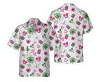 Disney Mickey Mouse Ears Christmas Tree Hawaiian Shirt – Festive Disneyland Holiday Gift Pink & Merry Party