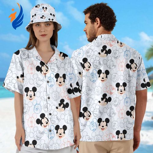 Mickey Mouse Emotions Hawaiian Shirt – Funny 3D All Over Print Button Up Perfect Gift