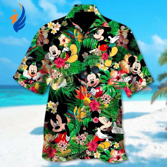 Floral Mickey Mouse Hawaiian Shirt – Perfect for Summer Beach Trips & Magic Kingdom Adventures Floral Mickey Mouse Hawaiian Shirt – Perfect for Summer Beach Trips & Magic Kingdom Adventures