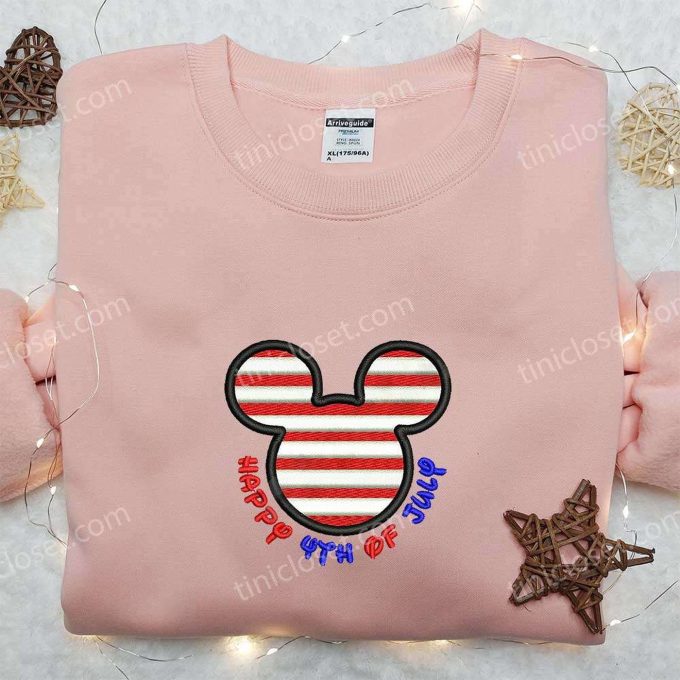 Mickey Mouse Happy 4th of July Embroidered Shirt: Disney s Best Patriotic Shirts