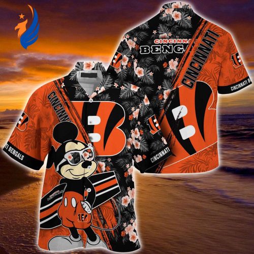 Get in the Game with Mickey Mouse Hawaii Shirt – Cincinnati Bengals NFL Floral Pattern for Fans! Get in the Game with Mickey Mouse Hawaii Shirt – Cincinnati Bengals NFL Floral Pattern for Fans!