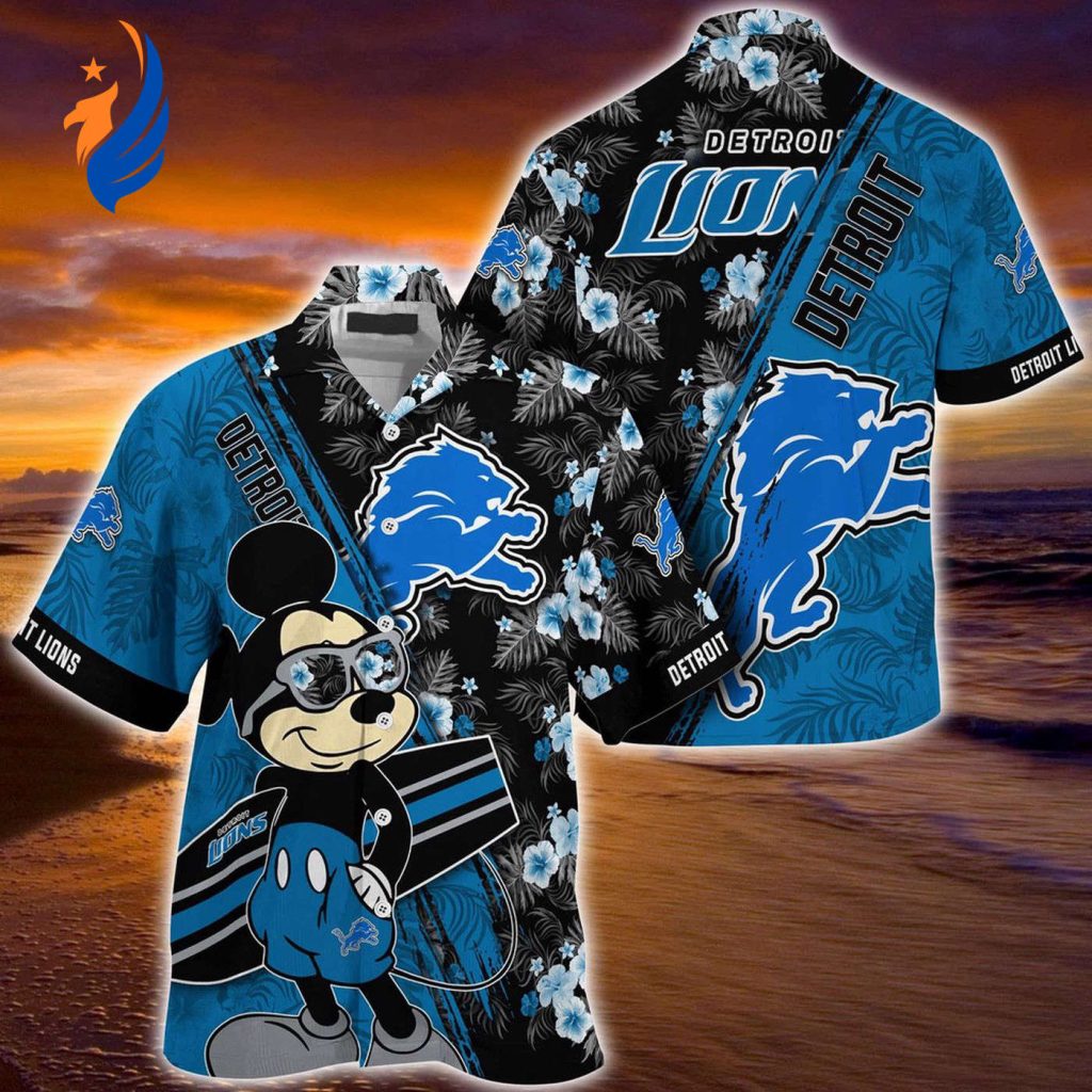 Mickey Mouse Hawaii Shirt: Detroit Lions NFL Floral Pattern for Fans – Vibrant and Stylish! Mickey Mouse Hawaii Shirt: Detroit Lions NFL Floral Pattern for Fans – Vibrant and Stylish!