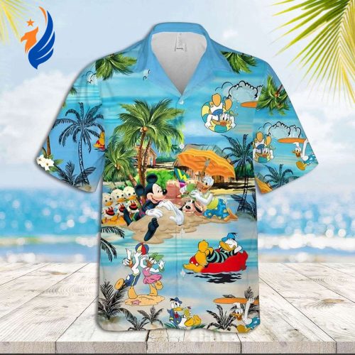 Disney Mickey Mouse Hawaiian Shirt: Summer Vacation Beach Style