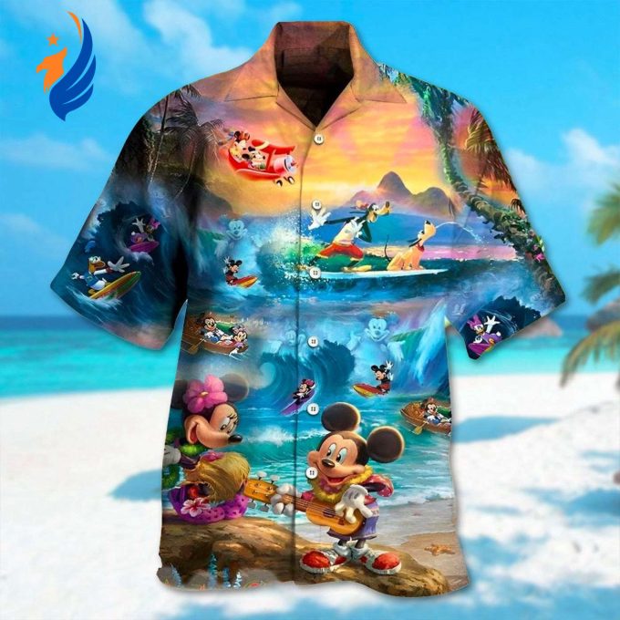 Mickey Mouse Hawaiian Shirt: Funny Aloha Beach Vacation Tee with Friends Perfect for Summer & Magic Kingdom