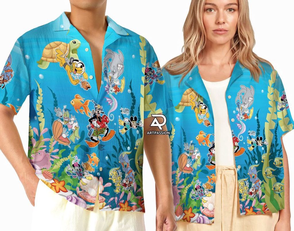 Mickey Mouse Hawaiian Shirt Disney Beach Shirt for Summer & Cruises Mickey Mouse Hawaiian Shirt Disney Beach Shirt for Summer & Cruises