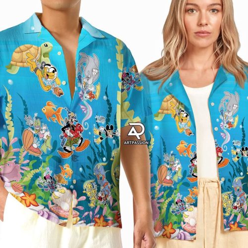 Mickey Mouse Hawaiian Shirt Disney Beach Shirt for Summer & Cruises