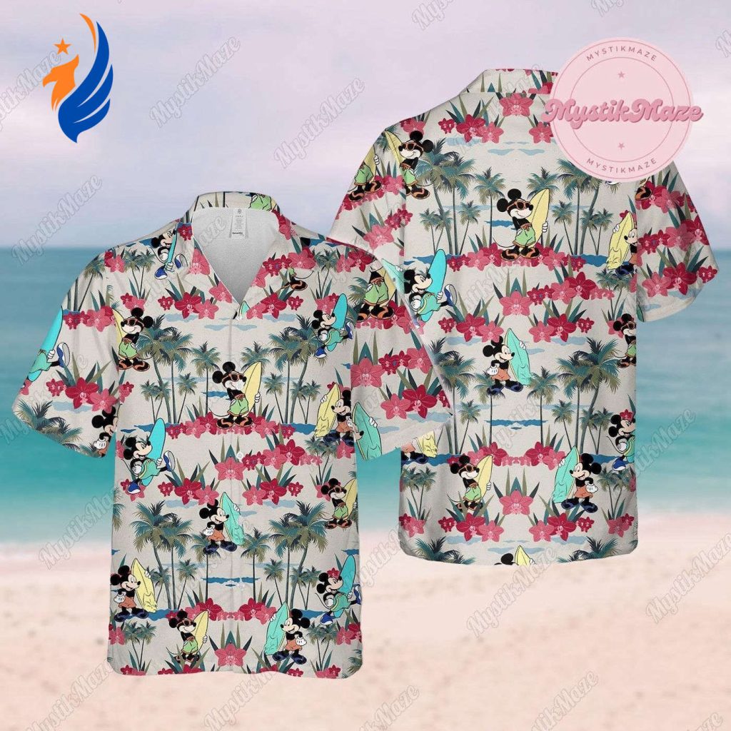 Mickey Mouse Hawaiian Shirt – Fun Disney Button Up Shirt for Summer Beach Vibes Mickey Mouse Hawaiian Shirt – Fun Disney Button Up Shirt for Summer Beach Vibes