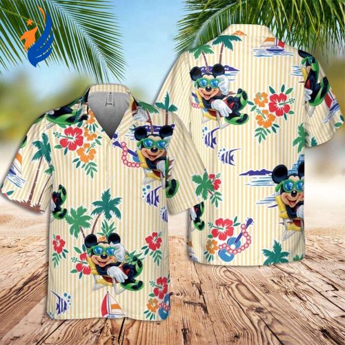 Mickey Mouse Hawaiian Shirt – Disney Stripes Aloha Style for Unforgettable Adventures!