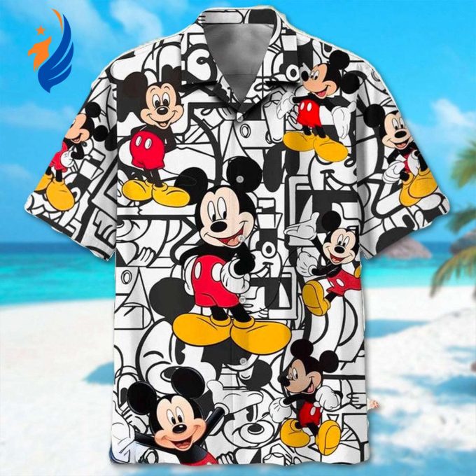 Disney Mickey Mouse Hawaiian Shirt: 3D Character Vacation & Beach Shirt for Magic Kingdom Summer