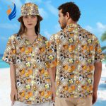 Fun in the Sun with Mickey Mouse: Hawaiian Shirt Junk Food Hawaii Summer Vacation All Over Print Halloween Pumpkin Shirt Fun in the Sun with Mickey Mouse: Hawaiian Shirt Junk Food Hawaii Summer Vacation All Over Print Halloween Pumpkin Shirt