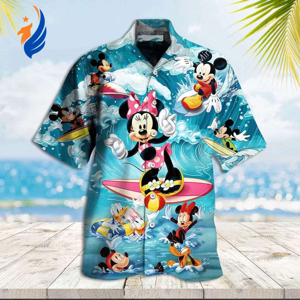 Fun in the Sun: Mickey Mouse Hawaiian Shirt for Your Summer Vacation with Minnie & Friends Fun in the Sun: Mickey Mouse Hawaiian Shirt for Your Summer Vacation with Minnie & Friends