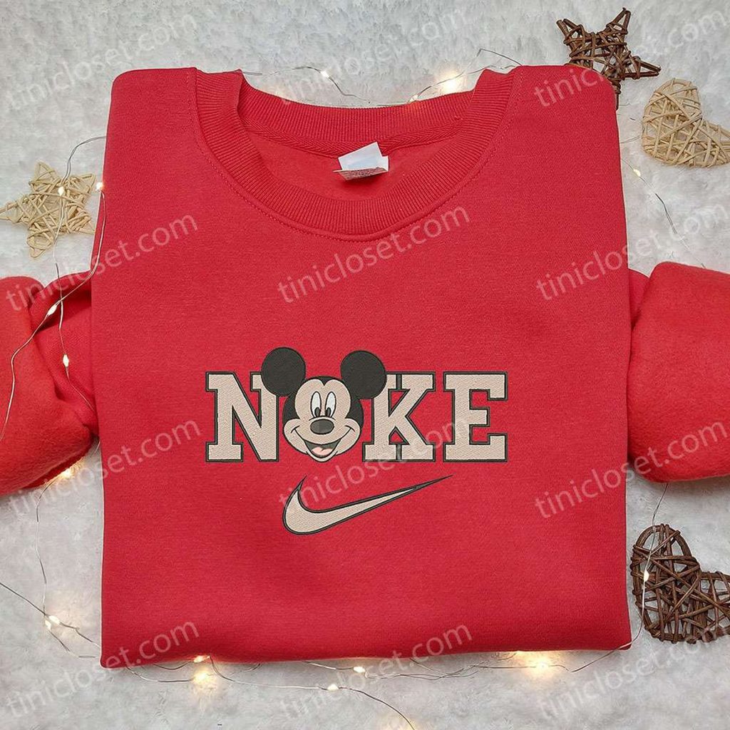 Mickey Mouse x Nike Cartoon Embroidered Hoodie & Shirt: Best Birthday Gift Ideas Mickey Mouse x Nike Cartoon Embroidered Hoodie & Shirt: Best Birthday Gift Ideas
