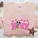 Disney x Nike Mickey Mouse Heart Embroidered Hoodie & Shirt – Perfect Valentine s Day Gift Disney x Nike Mickey Mouse Heart Embroidered Hoodie & Shirt – Perfect Valentine s Day Gift