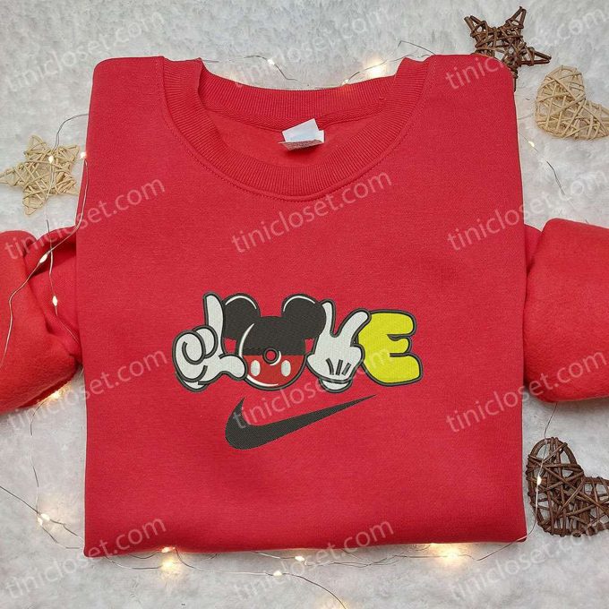 Get the Perfect Valentine s Day Gift: Mickey Mouse Love x Nike Embroidered Hoodie & Shirt