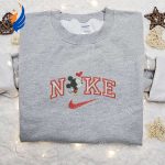 Mickey Mouse Loves Nike Cartoon Embroidered Hoodie & Shirt: Best Valentine’s Day Gift Ideas