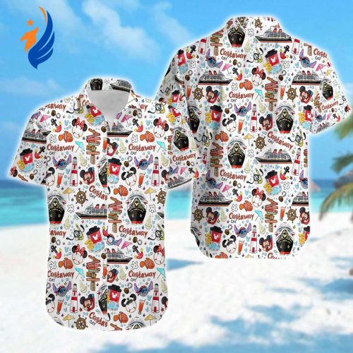 Mickey Mouse Minnie Mouse Stitch & Lilo Hawaiian Shirt – Finding Nemo Cruise and Mickey & Friends Ship Button Up Tee