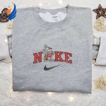 Mickey Mouse Mummy x Nike Embroidered Sweatshirt: Spooktacular Halloween Gift Idea Halloween Embroidered Shirt