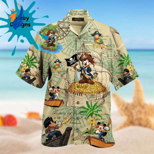 Mickey Mouse 3D Hawaiian Shirt: Tropical Beach Gift for Men Youth – Perfect for Party Valentine Birthday!