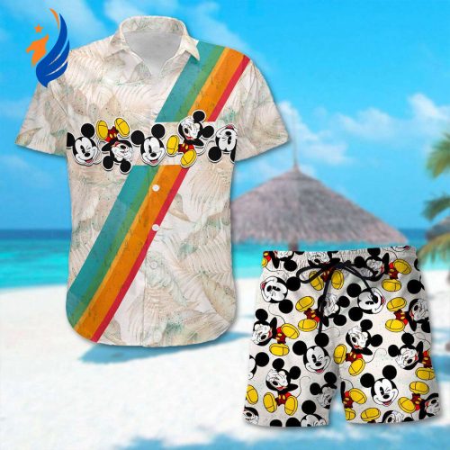 Mickey Mouse Funny Hawaiian Shirt Summer Vibes Unisex 3D Tee for Animated Movie Fans & Family Vacations