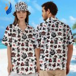 Mickey Mouse Pirate Hawaiian Shirt: Pirates of the Caribbean Icon Cartoon Movie Print – Summer Trip Shirt
