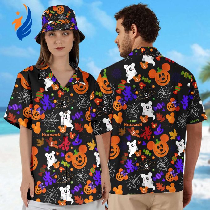 Mickey Mouse Pumpkin Hawaiian Shirt Halloween Hawaii Shirt Trick or Treat Button Up Horror Magic Kingdom Gift Mickey Mouse Pumpkin Hawaiian Shirt Halloween Hawaii Shirt Trick or Treat Button Up Horror Magic Kingdom Gift