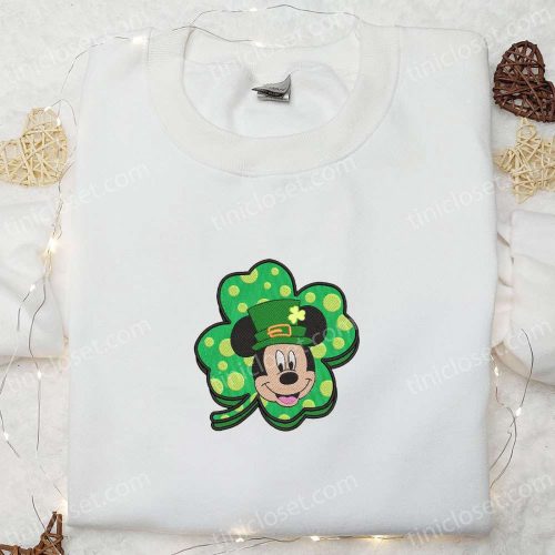 Mickey Mouse Saint Patrick s Day Embroidered Shirt & Disney Characters Hoodie – Perfect Saint Patrick s Day Gift Idea!