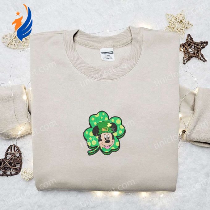 Mickey Mouse Saint Patrick s Day Embroidered Shirt & Disney Characters Hoodie – Perfect Saint Patrick s Day Gift Idea! Mickey Mouse Saint Patrick s Day Embroidered Shirt & Disney Characters Hoodie – Perfect Saint Patrick s Day Gift Idea!