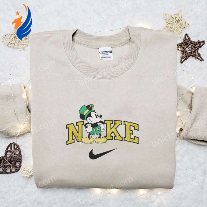 Mickey Mouse Saint Patricks x Nike Embroidered Sweatshirt Disney Characters Movie Merry Shirt Best St Patrick’s Day Gift Ideas Mickey Mouse Saint Patricks x Nike Embroidered Sweatshirt Disney Characters Movie Merry Shirt Best St Patrick’s Day Gift Ideas