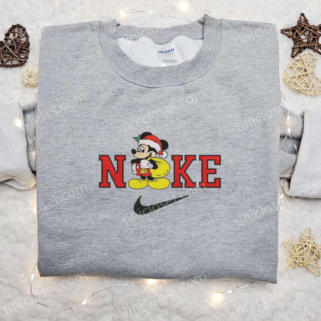 Mickey Mouse Santa Claus Disney x Nike Christmas Embroidered Sweatshirt: Best Holiday Gift with Festive Style! Mickey Mouse Santa Claus Disney x Nike Christmas Embroidered Sweatshirt: Best Holiday Gift with Festive Style!