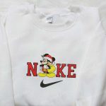 Mickey Mouse Santa Claus Disney x Nike Christmas Embroidered Sweatshirt: Best Holiday Gift with Festive Style!